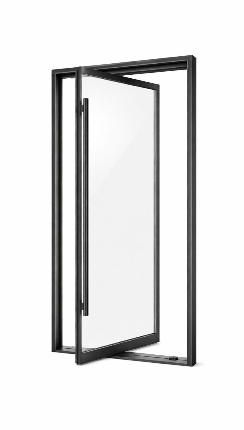 Pivot door entrance